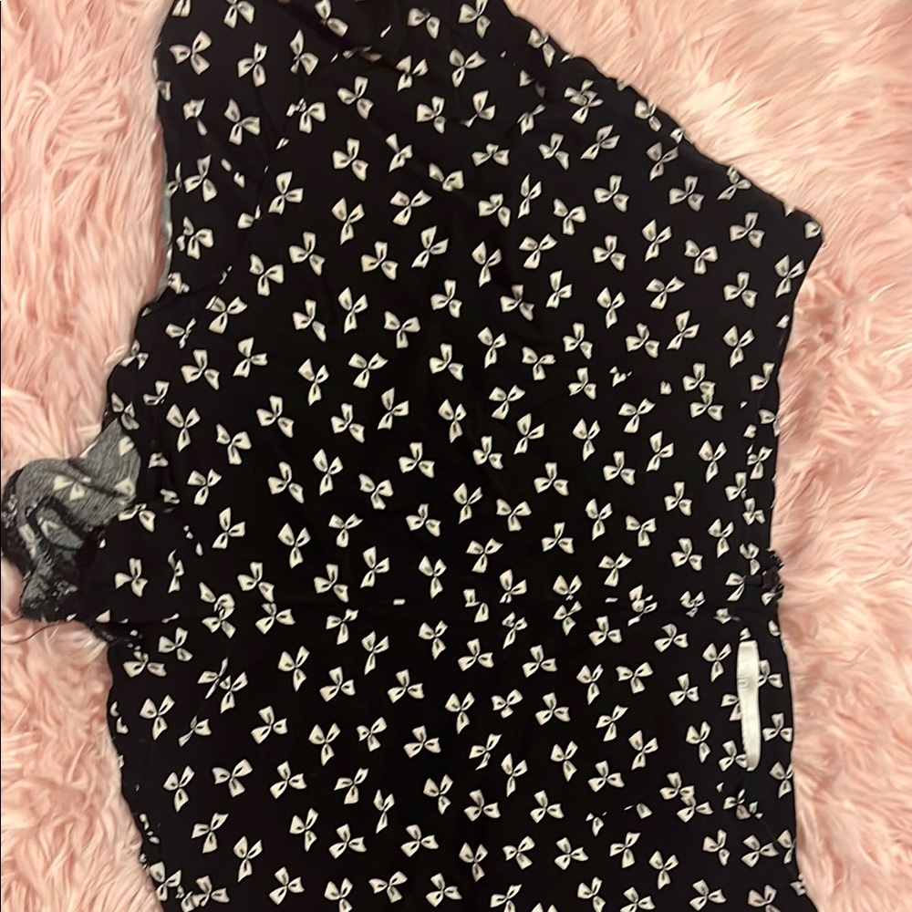 Black and White Patterned Dress